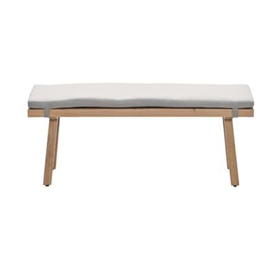 Dove Wooden Sports Bench In Teak Wood Effect Furniture in Fashion
