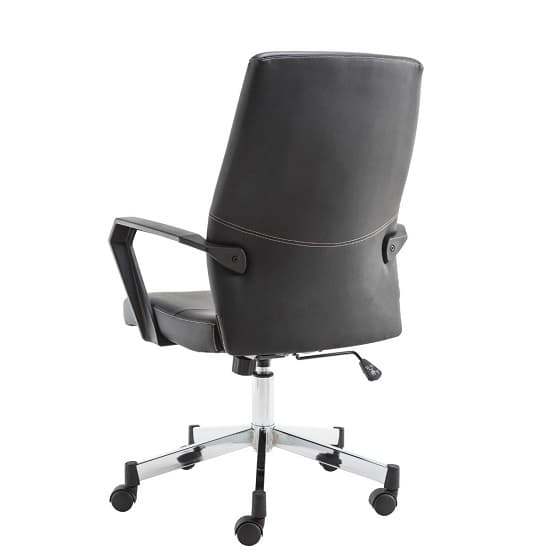 Brome Faux Leather office Chair In Black_3