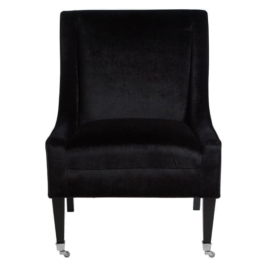 Dowten Upholstered Velvet Accent Chair In Black_2