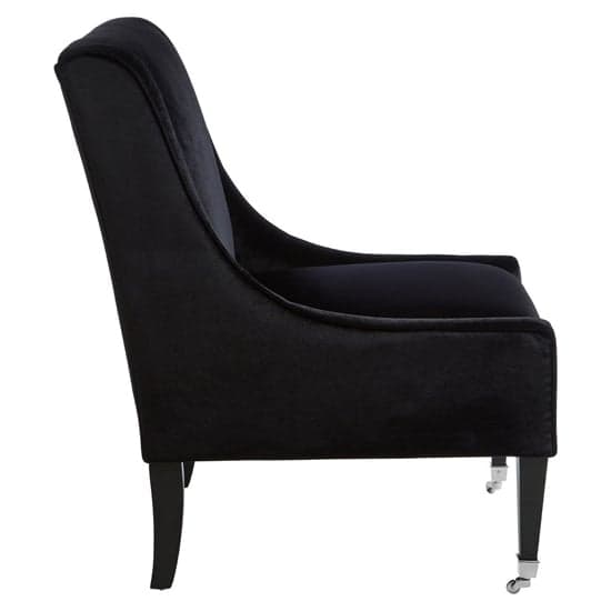 Dowten Upholstered Velvet Accent Chair In Black_3