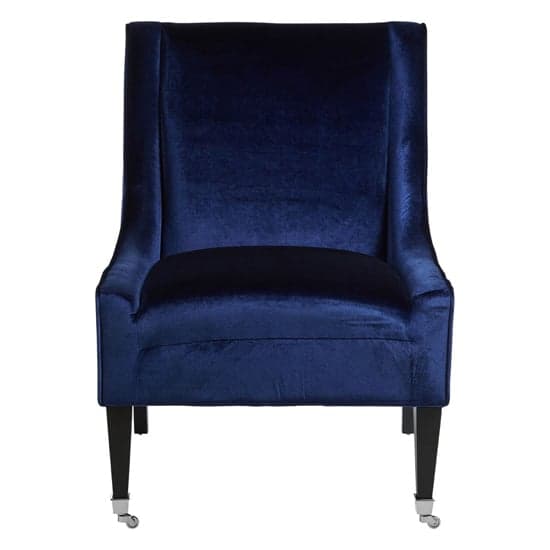 Dowten Upholstered Velvet Accent Chair In Blue_2
