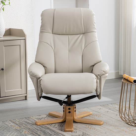 Dox Plush Fabric Swivel Recliner Chair And Stool In Mushroom_10