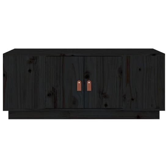 Drika Pinewood Coffee Table With 2 Doors And Shelves In Black_4