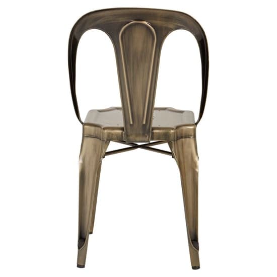 Dschubba Metal Dining Chair In Brass_6