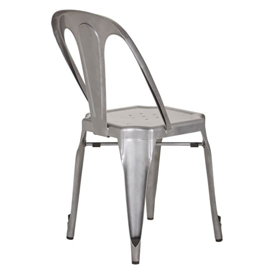 Dschubba Metal Dining Chair In Grey_4