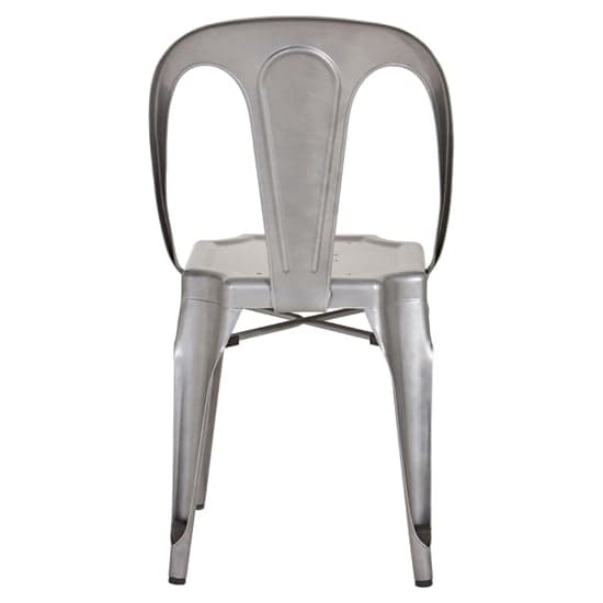 Dschubba Metal Dining Chair In Grey_5