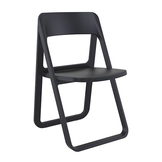 Durham Black Polypropylene Dining Chairs In Pair_2