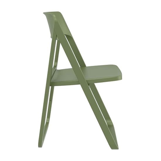 Durham Polypropylene Dining Chair In Olive Green_2