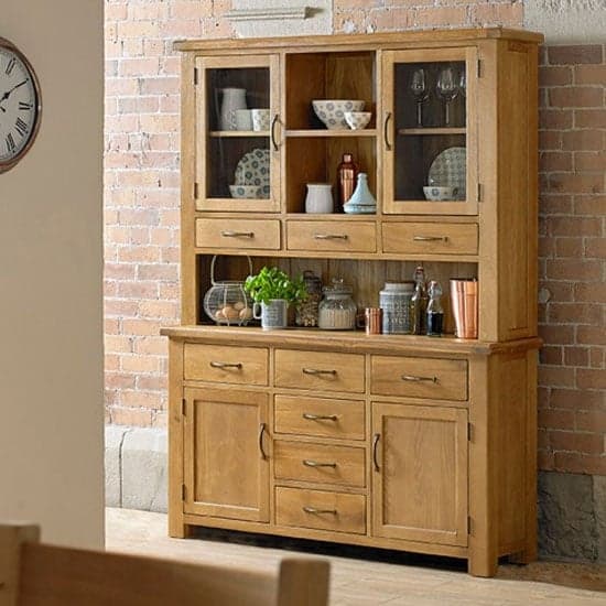 Earls Wooden Extra Large Display In Chunky Solid Oak