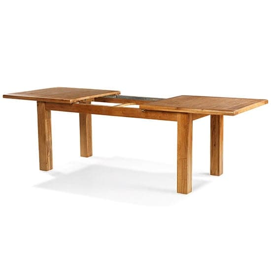 Earls Wooden Medium Extending Dining Table In Chunky Solid Oak_2
