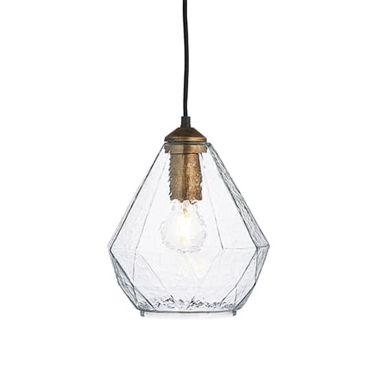 Ebbe Glass Shade Ceiling Pendant Light In Clear_3