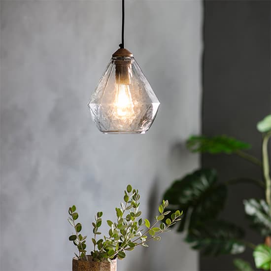 Ebbe Glass Shade Ceiling Pendant Light In Clear_4
