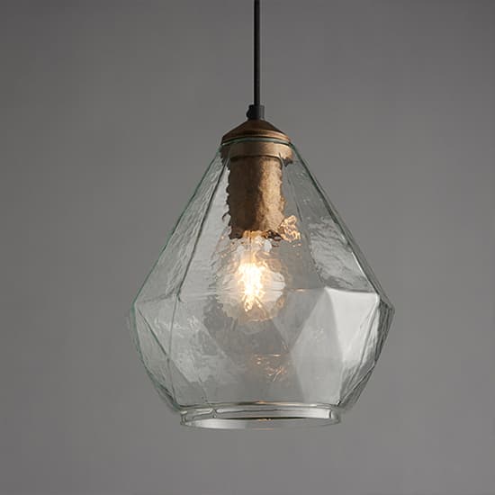 Ebbe Glass Shade Ceiling Pendant Light In Clear_5