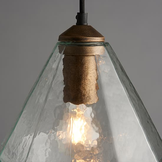 Ebbe Glass Shade Ceiling Pendant Light In Clear_7
