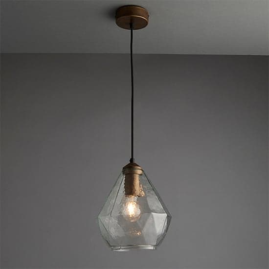 Ebbe Glass Shade Ceiling Pendant Light In Clear_1