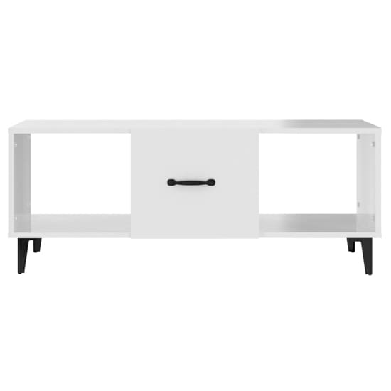 Ebco High Gloss Coffee Table With 1 Door In White_4