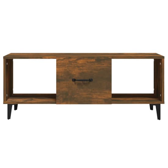 Ebco Wooden Coffee Table With 1 Door In Smoked Oak_4