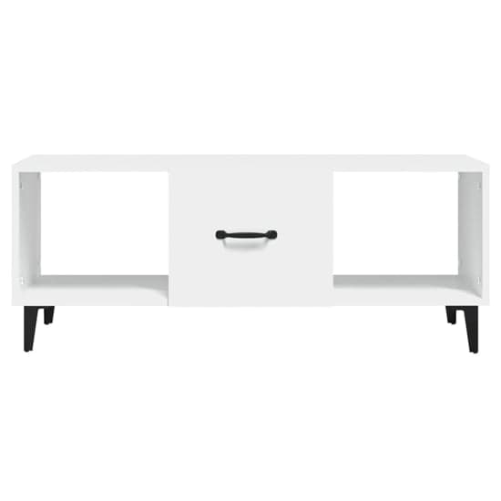 Ebco Wooden Coffee Table With 1 Door In White_4