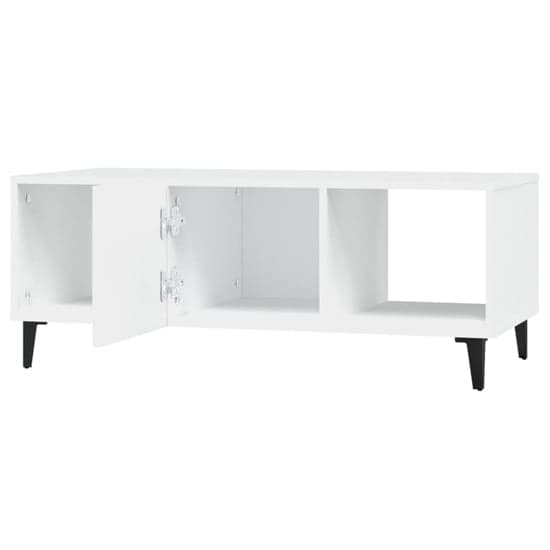 Ebco Wooden Coffee Table With 1 Door In White_5
