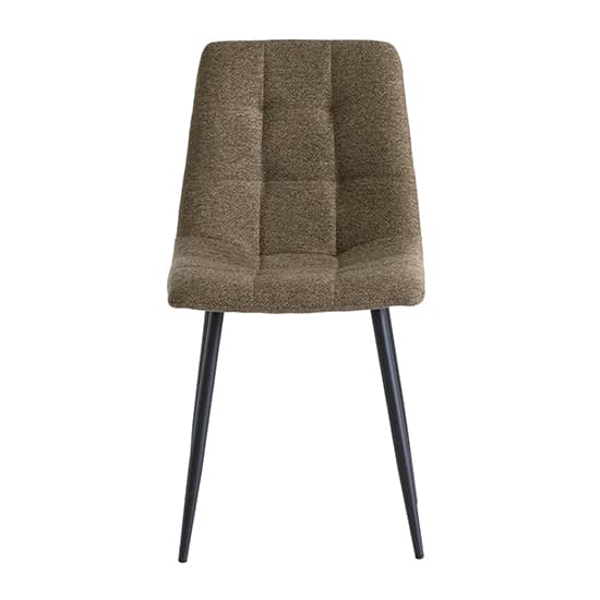 Ebele Fabric Dining Chair In Olive With Black Legs_2