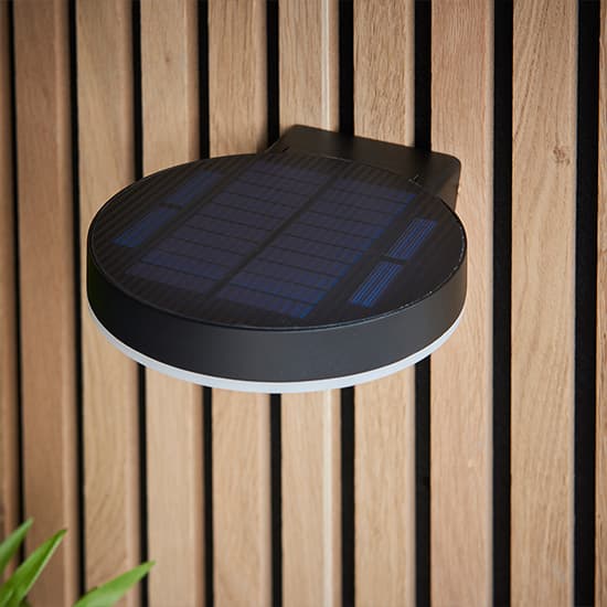 Ebro LED PIR Outdoor Wall Photocell In Textured Black_6
