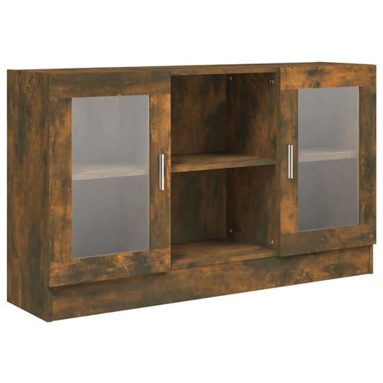 Ebru Wooden Display Cabinet With 2 Doors In Smoked Oak_3