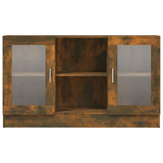 Ebru Wooden Display Cabinet With 2 Doors In Smoked Oak_5
