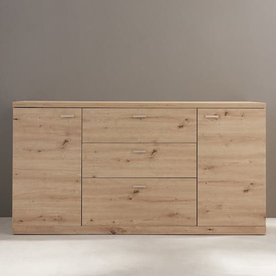Echo Sideboard In Artisan Oak With 2 Doors And 3 Drawers_2