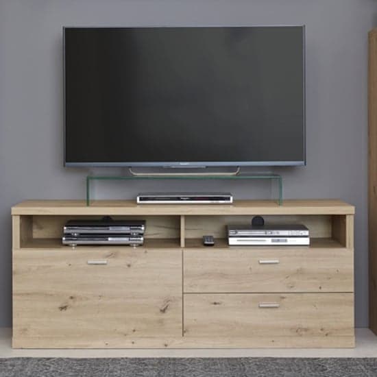 Echo TV Stand In Artisan Oak With 1 Door And 2 Drawers_1