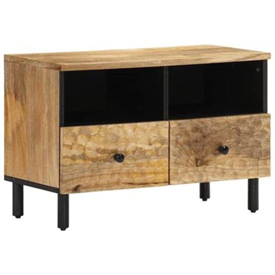 Eden Wooden TV Stand With 2 Shelves In Natural_2
