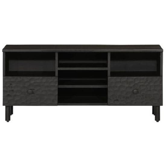 Eden Wooden TV Stand With 5 Shelves In Black_2