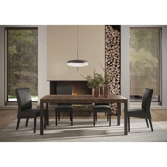 Edison Wooden Dining Table 189cm In Mercury Oak And Metal Legs_2