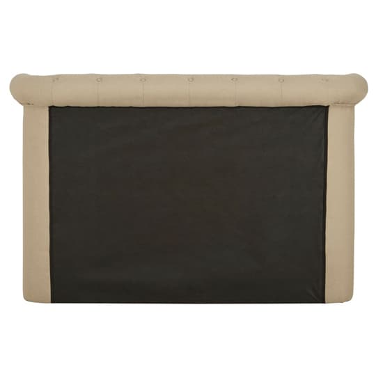 Cujam Fabric Storage Ottoman King Size Bed In Beige_4