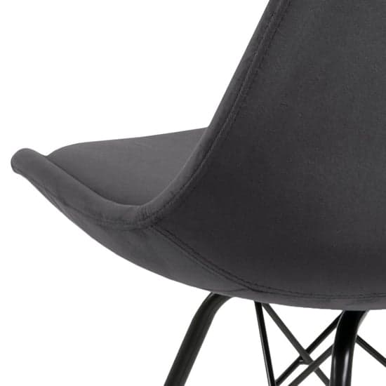 Edisto Dark Grey Velvet Dining Chairs In Pair_6