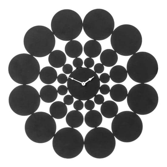 Efroya Round Metal Wall Clock In Black_1