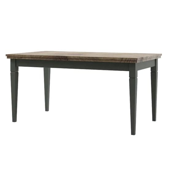 Eilat Extendaing Wooden Dining Table In Green_3