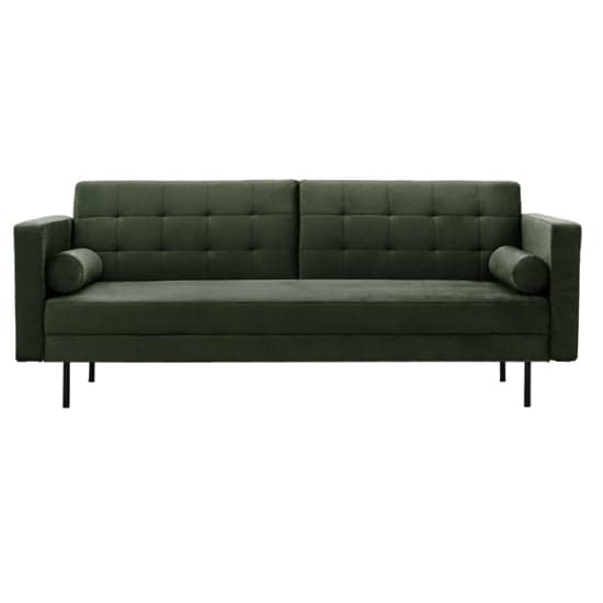 Eilat Fabric 3 Seater Sofa Bed In Bottle Green_1