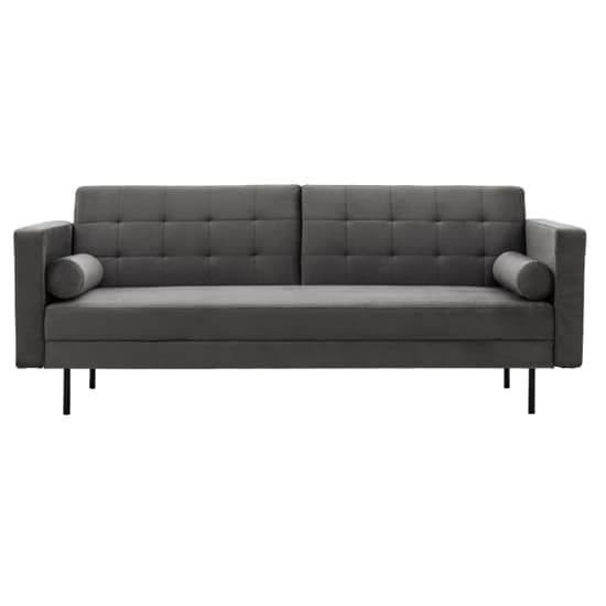 Eilat Fabric 3 Seater Sofa Bed In Grey_6