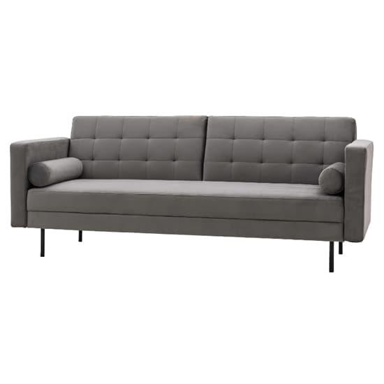 Eilat Fabric 3 Seater Sofa Bed In Grey_7
