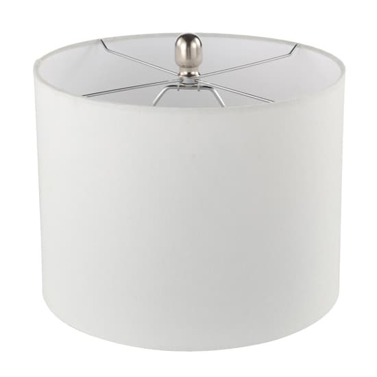 Eilat White Linen Shade Table Lamp With Clear Alabaster Base_4