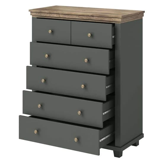 Eilat Wooden Chest Of 6 Drawers In Green_3
