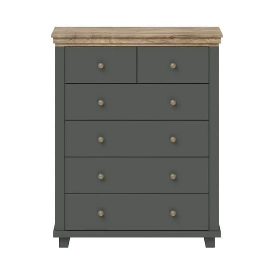 Eilat Wooden Chest Of 6 Drawers In Green_4