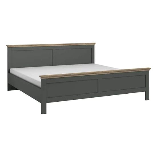 Eilat Wooden Super King Size Bed In Green_2