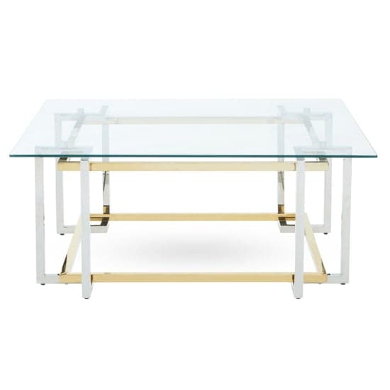 Elaina Clear Glass Coffee Table With Stainless Steel Base_2