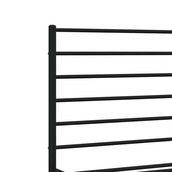 Eldon Metal Small Double Bed With Headboard In Black_7