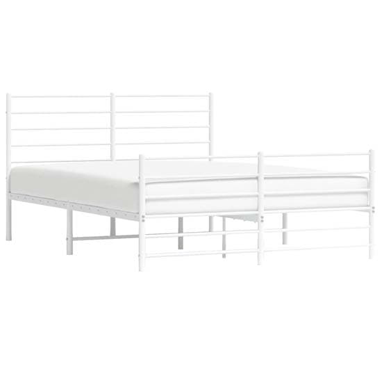 Eldon Metal Small Double Bed In White_2