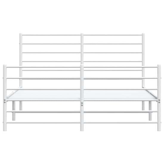 Eldon Metal Small Double Bed In White_4