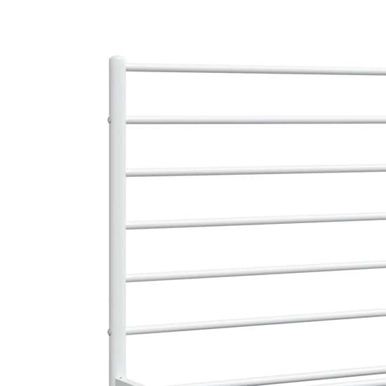 Eldon Metal Super King Size Bed With Headboard In White_7