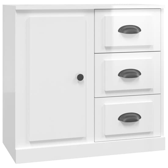 Elias High Gloss Sideboard With 1 Door 9 Drawers In White_4