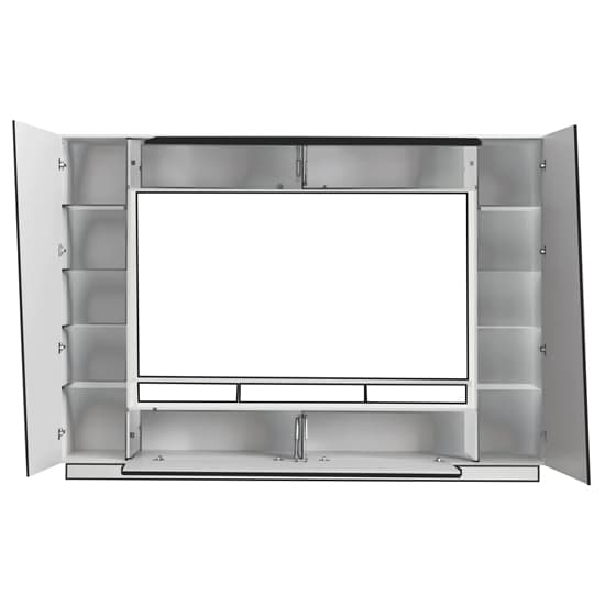 Elko High Gloss Entertainment Unit In Black With LED Lighting_6